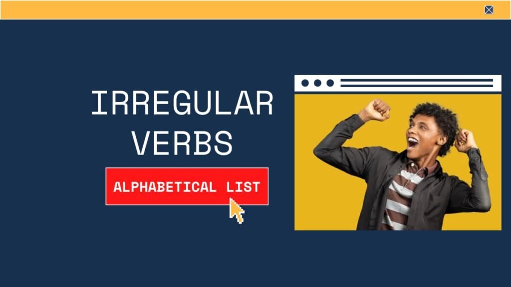 Irregular verbs list