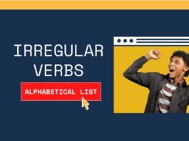 Irregular verbs list Irregular verbs list