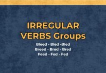 irregular verbs grouls