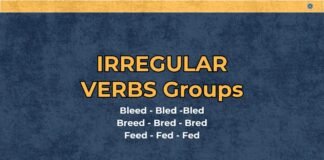 irregular verbs grouls