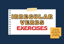 Irregular verbs exercises