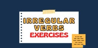 Irregular verbs exercises