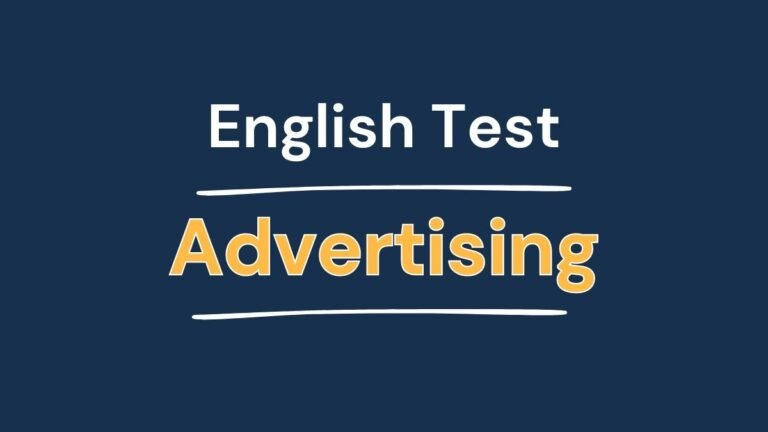 English Test - Advertising