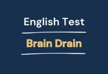 English Test - Brain Drain