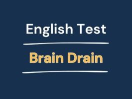English Test - Brain Drain