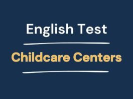 English Test - Children Daycare Centers