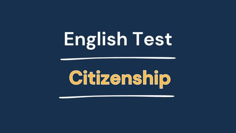 English Test – Citizenship