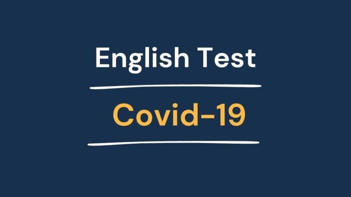English Test - CoronaVirus Covid-19