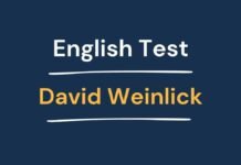 English Test - David Weinlick