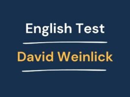 English Test - David Weinlick