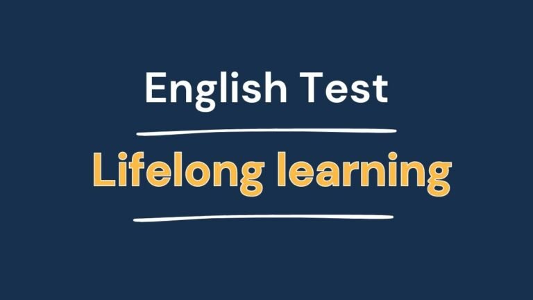 English Test – Lifelong learning