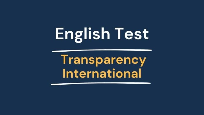 English Test - Transparency International