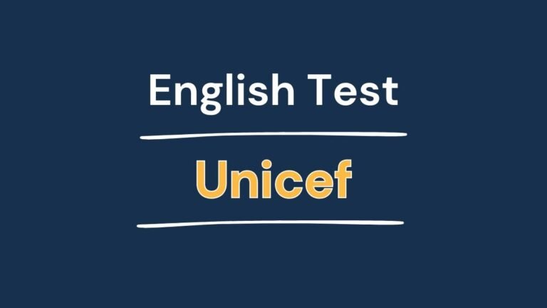 English Test - Unicef