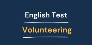 English Test - Volunteering