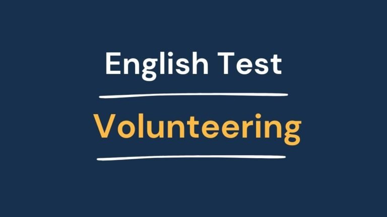 English Test - Volunteering