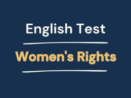 English Test - Women's Rights