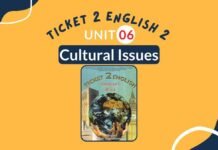 Ticket 2 Unit 6 Cultural Issues