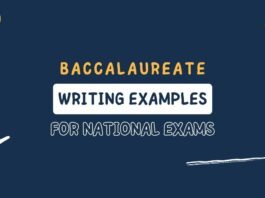 Writing Examples for National Exam