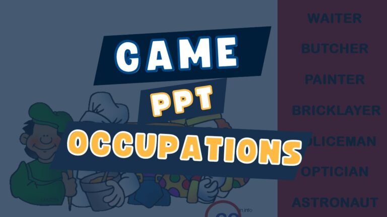 Vocabulary Occupations Game PPT