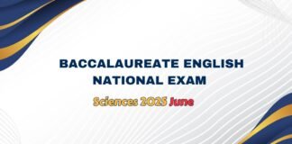 Baccalaureate English National Exam Sciences 2025 June