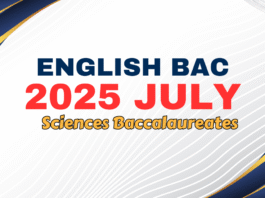 Practice Baccalaureate English National Exam Sciences 2025 July