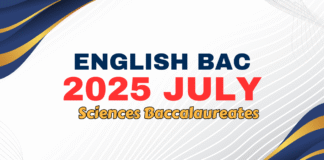 Practice Baccalaureate English National Exam Sciences 2025 July