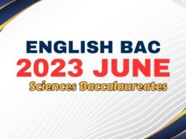 Baccalaureate English National Exam Sciences 2023 June
