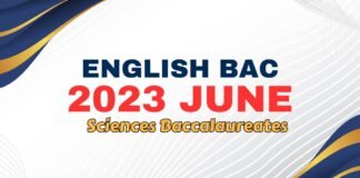 Baccalaureate English National Exam Sciences 2023 June