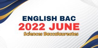 Baccalaureate English National Exam Sciences 2022 June