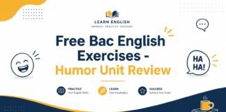 7 Free Bac English Exercises - Humor Unit Review