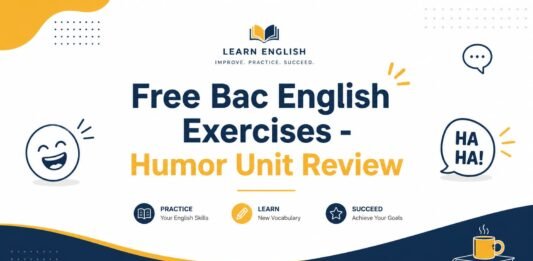7 Free Bac English Exercises - Humor Unit Review