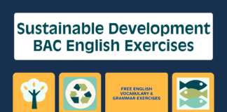 Sustainable Development BAC English Exercises