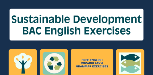 Sustainable Development BAC English Exercises
