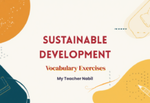 Sustainable Development Vocabulary Exercises