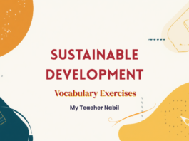 Sustainable Development Vocabulary Exercises